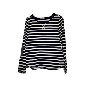 Gap Petite Sweater Long Sleeve Top with Stripes